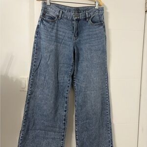 Rewash Low-rise Light Blue Wide leg Jeans